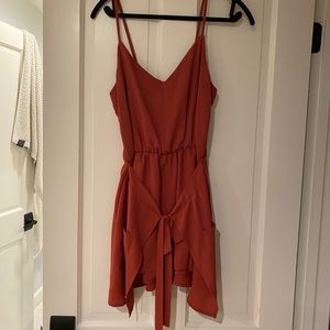 Rust/corral colored romper